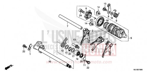 GEARSHIFT DRUM CBR500RAF de 2015